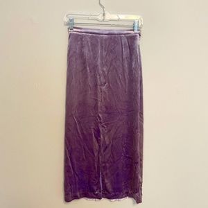 Purple Velvet Skirt